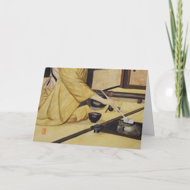 Carte Tea Ceremony Closeup (Devant)