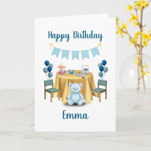 Carte Tea Party Birthday Card