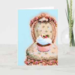 Carte Tea Party Cupcake Design