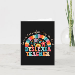Carte Teacher Retro Dyslexia Spiritueux Thérapiste Arc-e