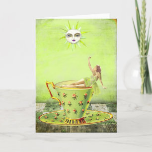 Carte Teacup Fairy, fête des mères