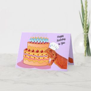 Carte Teak the Beardie vous souhaite un joyeux anniversa
