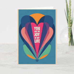 Carte Teal Joie De La Vie