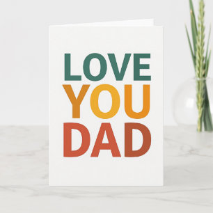 Carte "Teal Love You Papa"