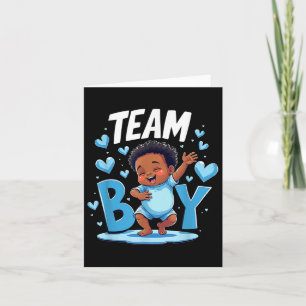 Carte Team Boy Design Genre Révéler Nouveau bébé Garçon