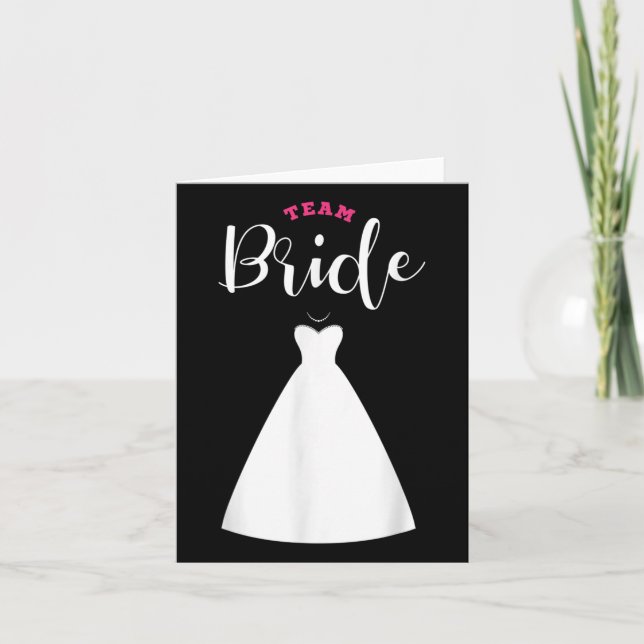 Carte Team Bride Team Groom Bachelor Party Mariage (Devant)