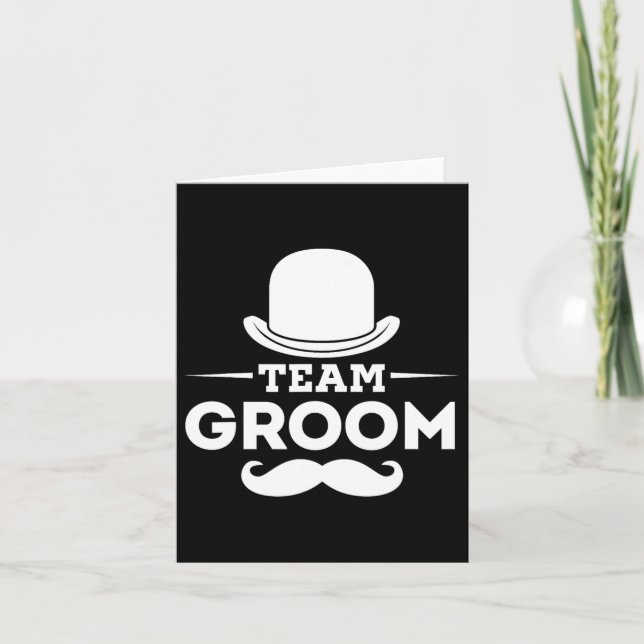 Carte Team Groom Crew Party Grooms Bachelor (Devant)