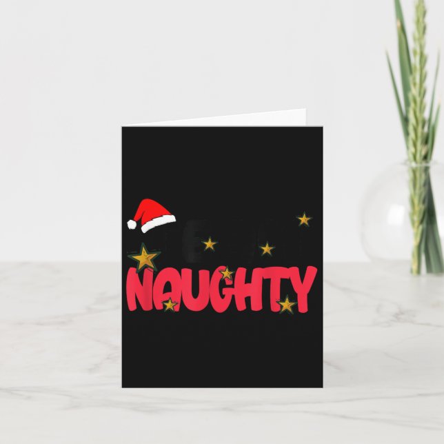 Carte Team Naughty Shirt Funny Matching Christmas Family (Devant)