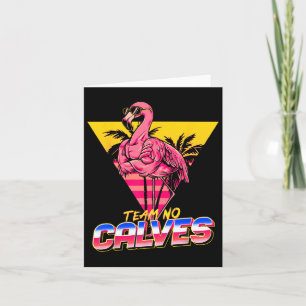 Carte Team No Calves Flamant rose Gym Poids Bodybuil