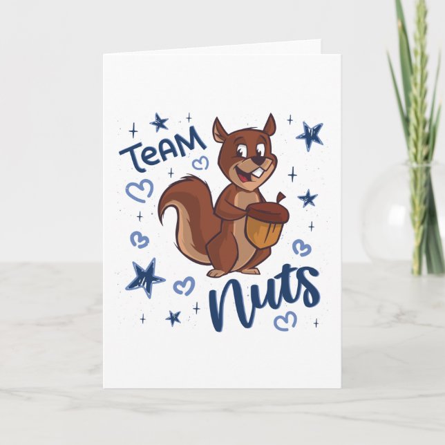 Carte Team Nuts Genre Revey Party Blue Boy (Devant)