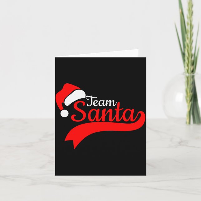 Carte Team Santa Christmas Squad Family Matching Pajamas (Devant)