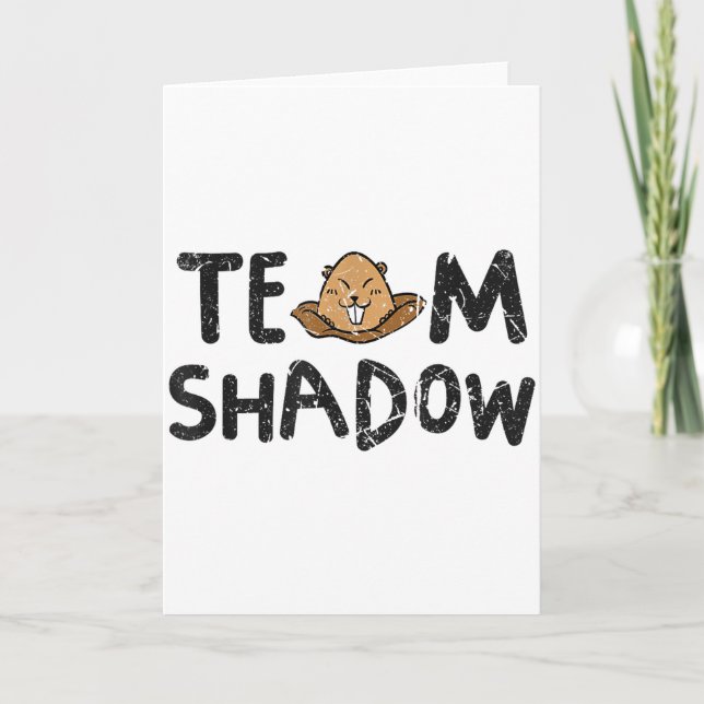 Carte Team Shadow Funny Jour de la marmotte 2024  (Devant)