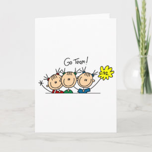 Carte Team Sport Cheerleleader Tshirts et cadeaux
