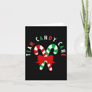 Carte Team Sucre de canne Xmas Correspondant Famille Suc