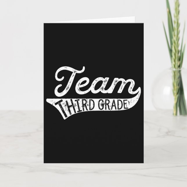 Carte Team Third Grade - Student Teacher Ck To School  (Devant)
