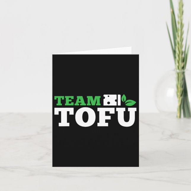 Carte Team Tofu Workout Vegan Bodybuilding Fitness Plant (Devant)