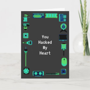 Carte Tech Love Valentine's Day Card