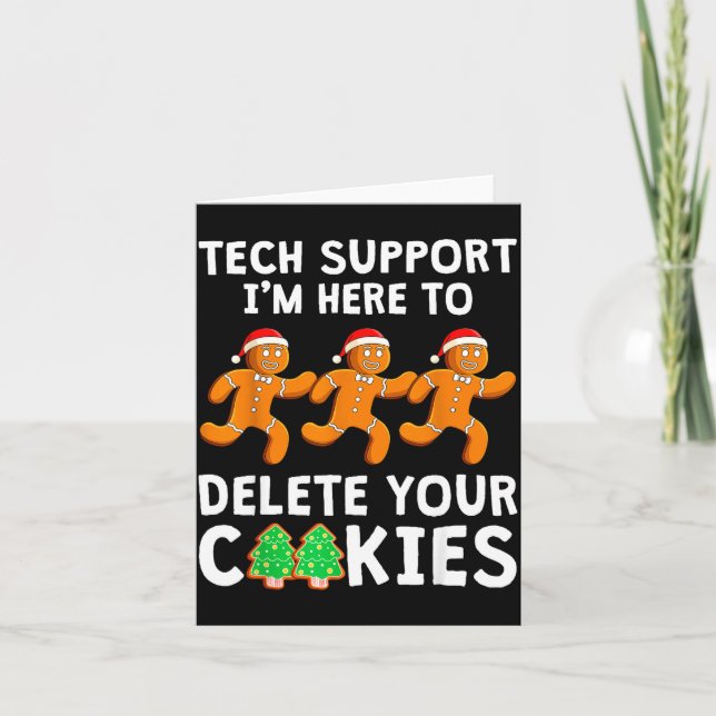 Carte Tech Suprt Christmas Cookies Women Men Funny Chris (Devant)
