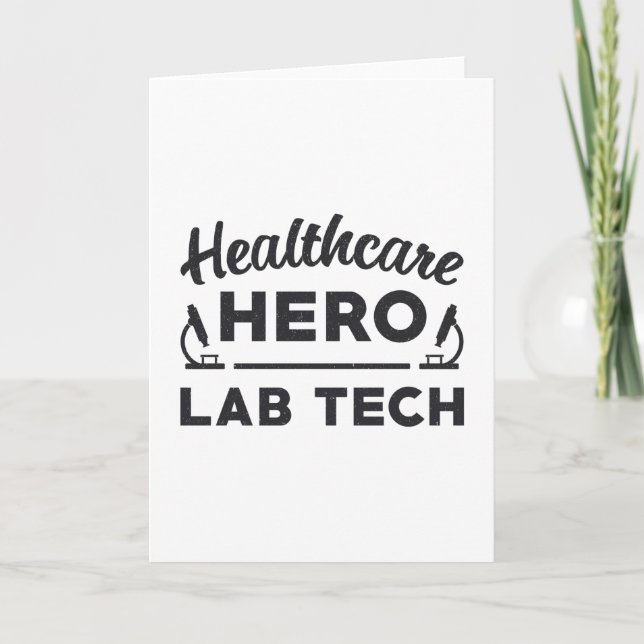 Carte Technicien de laboratoire de Héros de la santé (Devant)