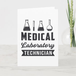 Carte Technicien de laboratoire Médicale Funny Lab Tech 