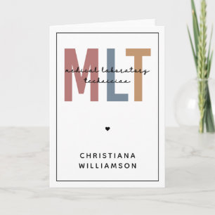 Carte Technicien de laboratoire Médicale MLT personnalis