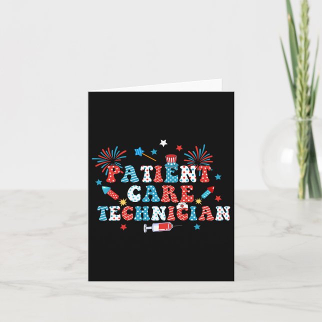 Carte Technicien de soins aux patients de feux d'artific (Devant)