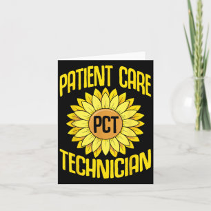 Carte Technicien de soins aux patients Pct drôle design 