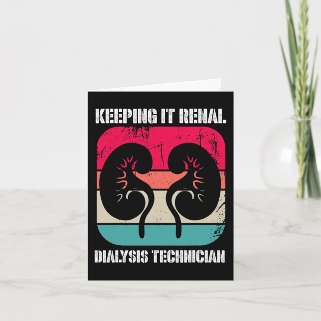 Carte Technicien en dialyse des maladies du rein (Devant)