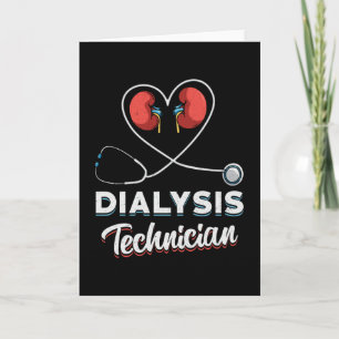 Carte Technicien en dialyse Love Infirmière Nephrologie