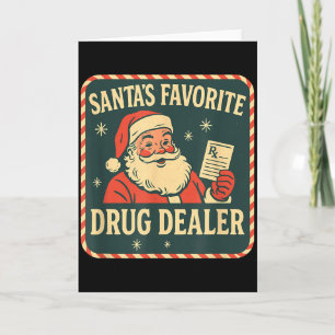 Carte Technicien en pharmacie de Noël préféré de Santa E