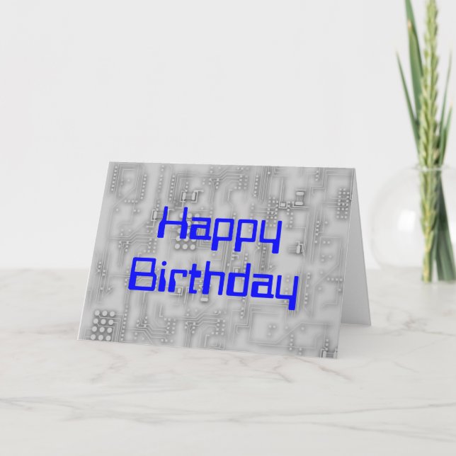 Carte Technicien HappyBirthday (Devant)