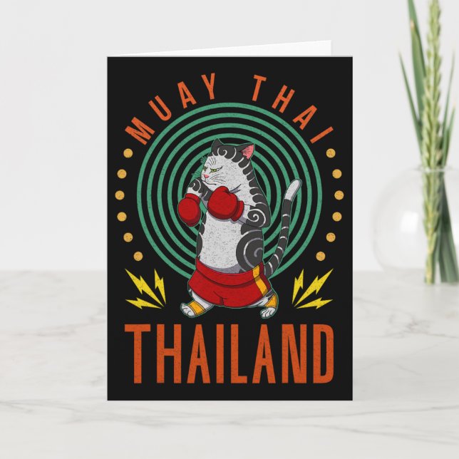 Carte Technique de combat de Muay Thai Thaïlande Poing A (Devant)