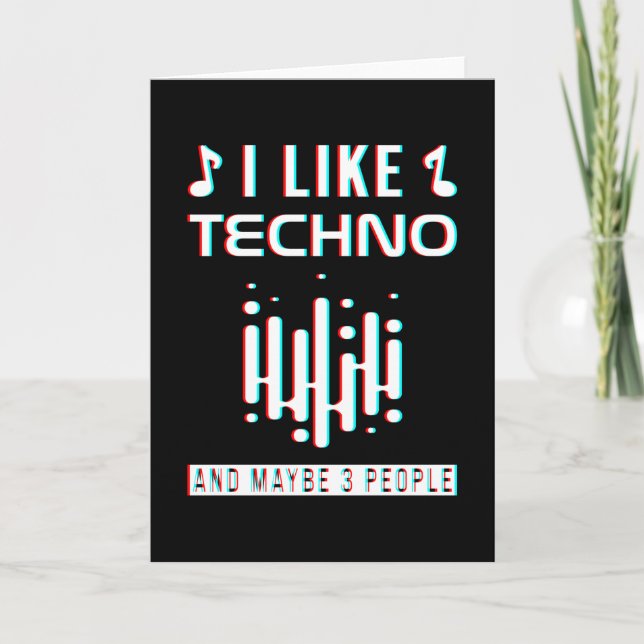 Carte Techno Music Electro (Devant)