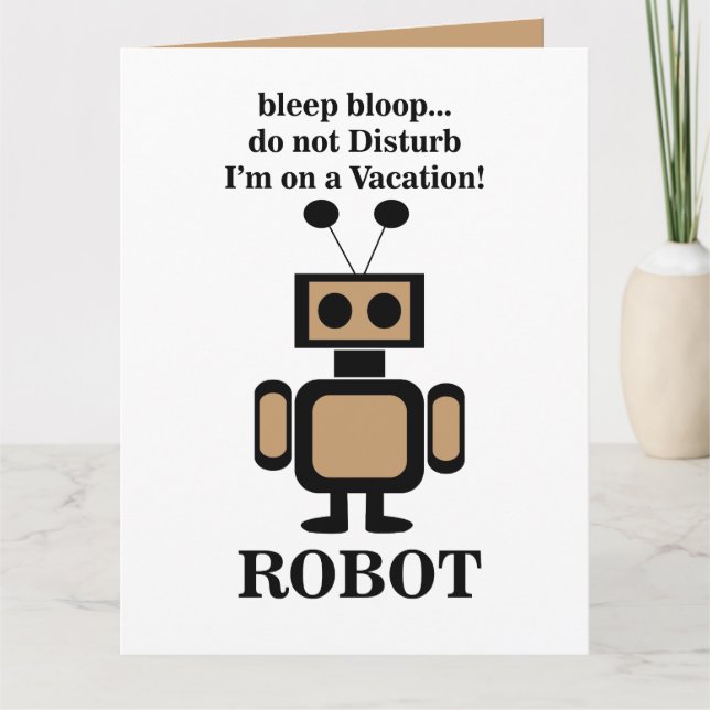 Carte Technologie de robotique amusante de robot (Devant)