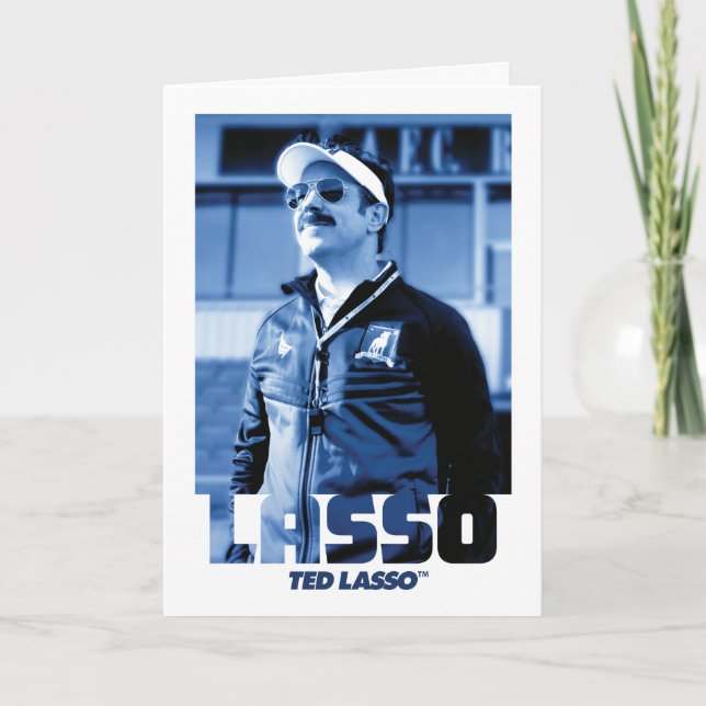 Carte Ted Lasso | Lasso Photo Portrait Graphique (Devant)