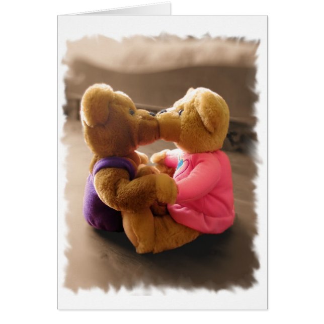 Carte Teddies de baiser (Devant)
