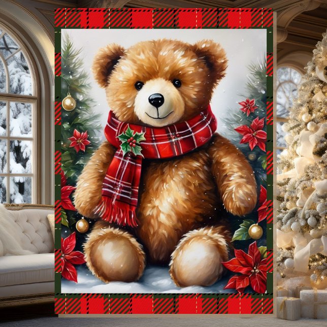 Carte Teddy Bear Ajouter des noms Noël des grands-parent (Créateur téléchargé)