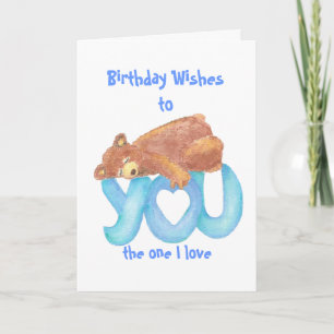 Carte Teddy Bear I love Heart You