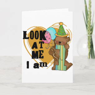 Carte Teddy Bear I'm 1 Anniversaire T-shirts et cadeaux