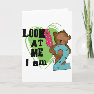 Carte Teddy Bear I'm 2 Anniversaire T-shirts et cadeaux