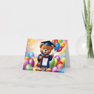 Carte Teddy Bear personnalisée Maternelle Graduation