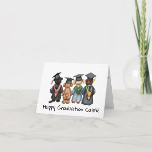 Carte Teddy Bear personnalisée Maternelle Graduation
