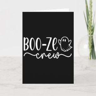 Carte Tee Boo-ze Crew Halloween Ghost Vacation Cruise
