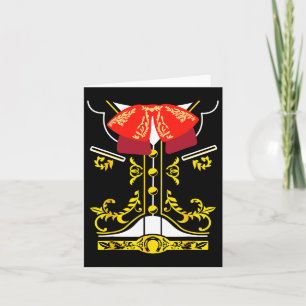 Carte Tee-shirt Mexicain Mariachi Charro Cinco De Mayo H