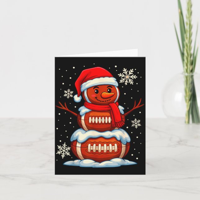 Carte Teenage Boys Christmas Pajamas, American Football  (Devant)