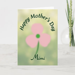 Carte Teintes Fête des Mères Florales