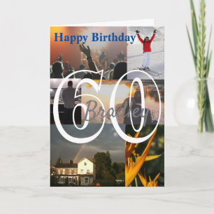 Carte Téléchargement de photo personnalisée 60e annivers