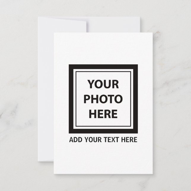 Carte Télécharger une photo et ajouter du texte - Person (Devant)