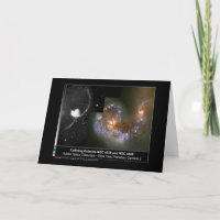 Télescope Hubble de Galaxies en collision