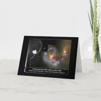 Carte Télescope Hubble de Galaxies en collision